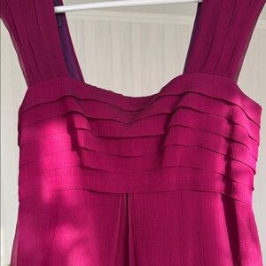 Stylish Sleeveless Magenta Dress Size 8